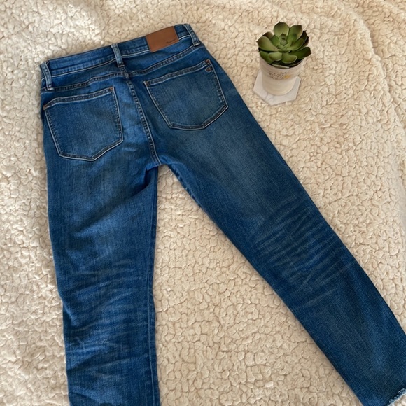Women’s Madewell Distressed 9 inch High Rise Skinny Jeans size 28T - Picture 7 of 11